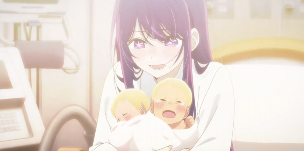 Oshi No Ko Ep 1 - Absolutely love that precocious baby made it